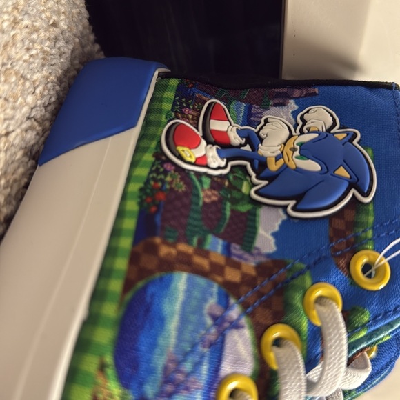 Sonic Editions Blue and Black High-Top Sneakers - Picture 2 of 2